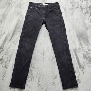 Signature Levi Strauss Jeans Mens W28  L30 Black S37 Slim Straight Stretch Denim